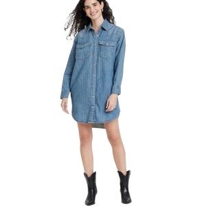 Universal Thread Blue Long Sleeve Dress